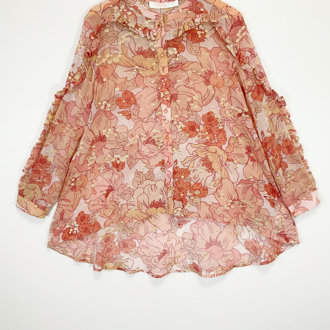 Coop - Floral Button-Up Top