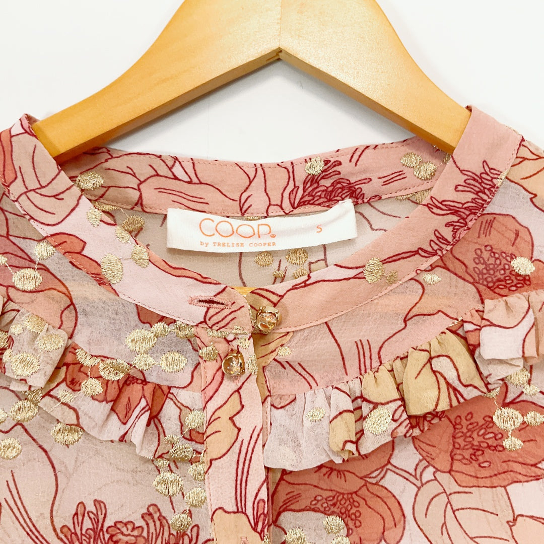 Coop - Floral Button-Up Top