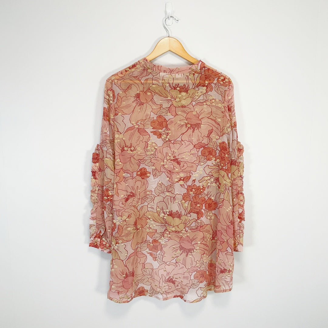 Coop - Floral Button-Up Top