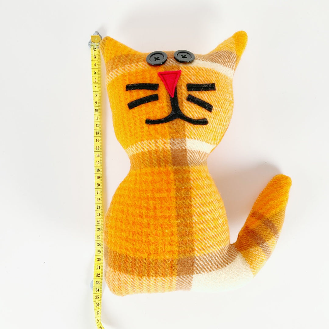 Artearoa – Blanket Cat – Orange Check