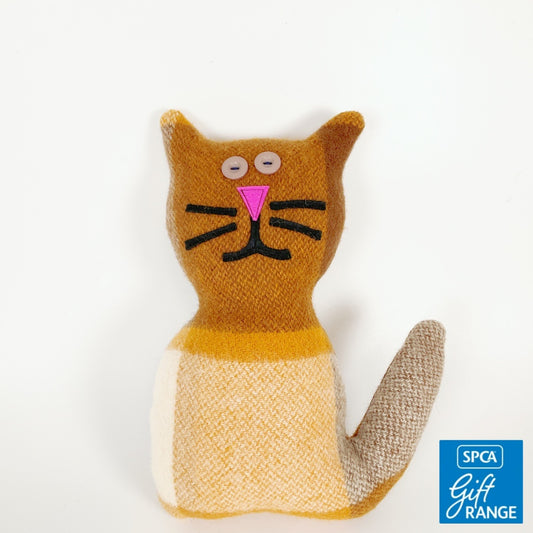 Artearoa – Blanket Cat – Brown & Cream Check