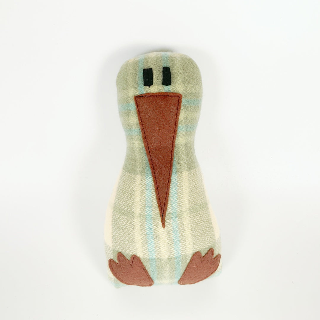 Artearoa – Colourful G.N. Kiwi – Sage & Cream Check