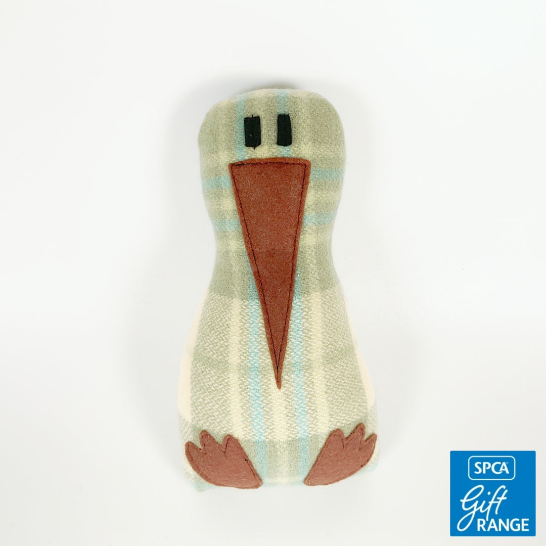 Artearoa – Colourful G.N. Kiwi – Sage & Cream Check