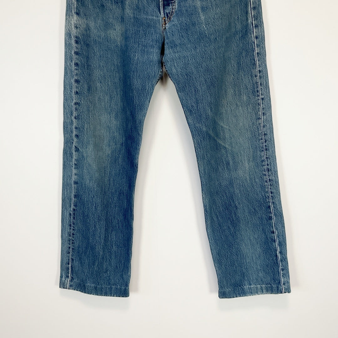 LEVI'S 501 - Classic Straight Leg Jeans - Blue - W34 L32