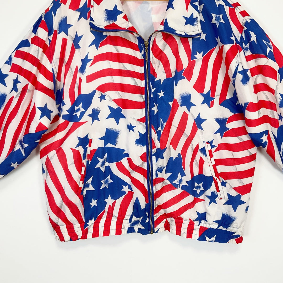 MURELI - Silk Americana Print Jacket - Multicoloured - Size L