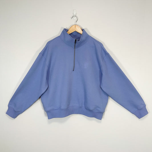 Champion - Quarter-Zip Pullover Sweatshirt - Lavender - Size L
