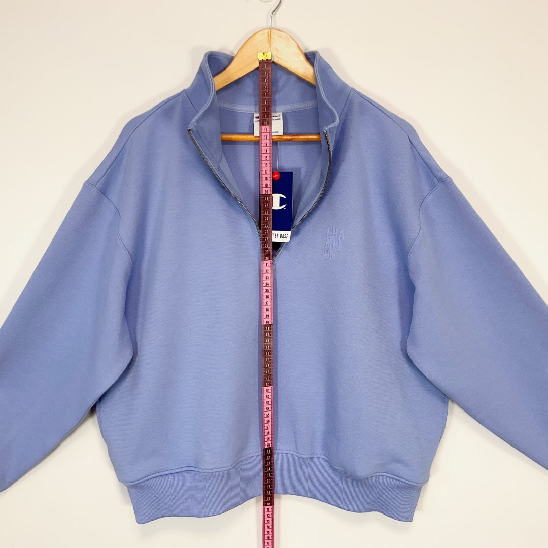 Champion - Quarter-Zip Pullover Sweatshirt - Lavender - Size L