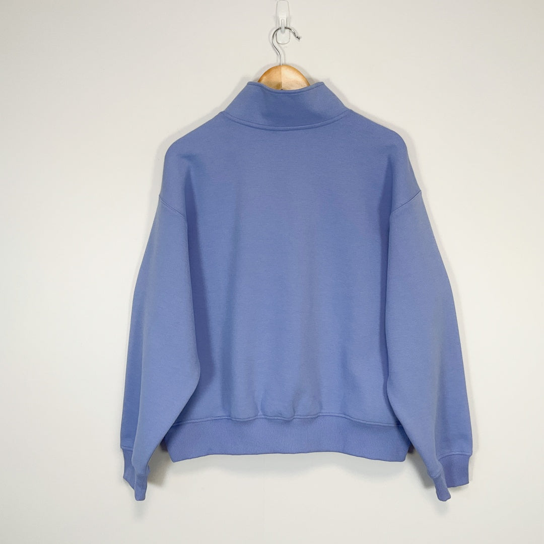 Champion - Quarter-Zip Pullover Sweatshirt - Lavender - Size L