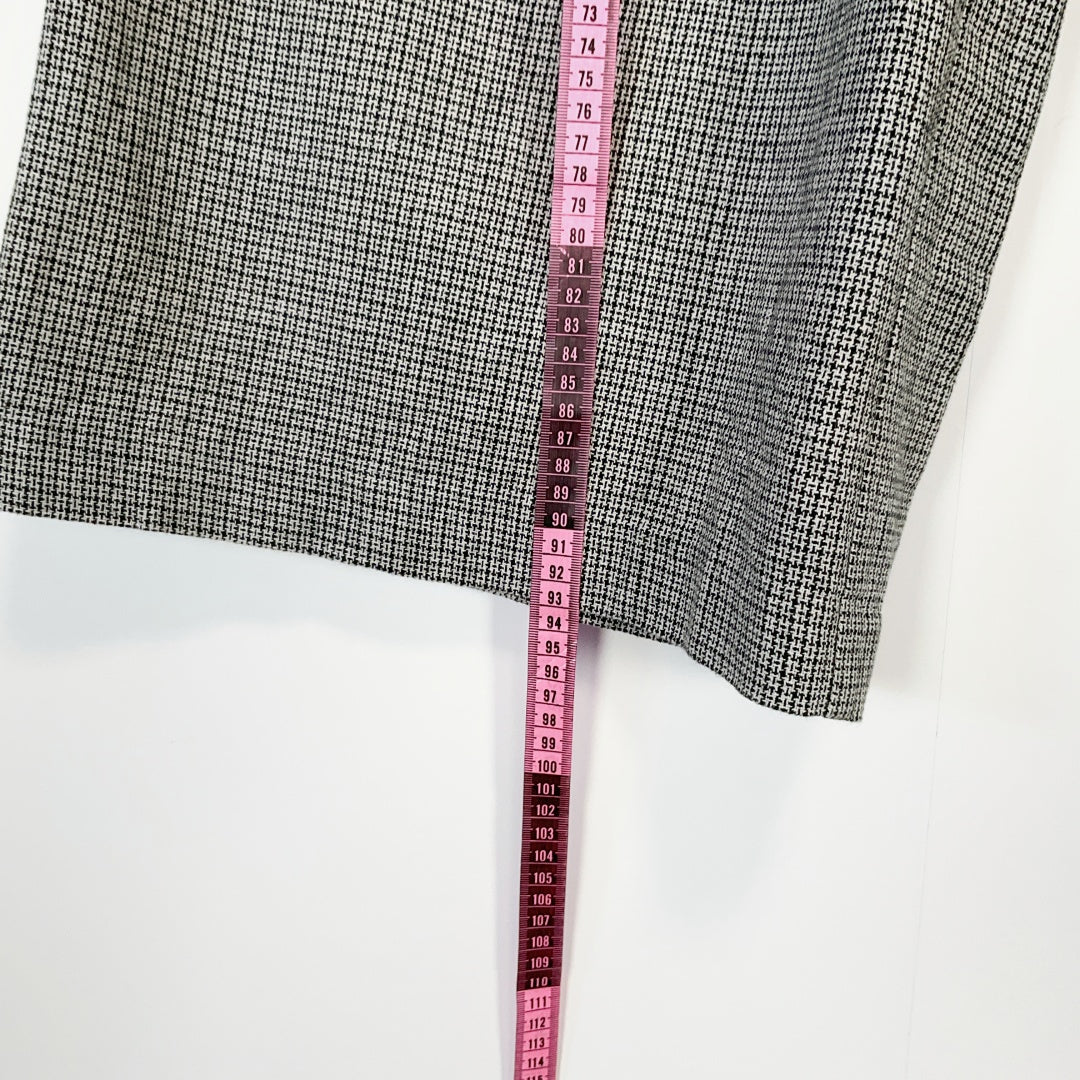 MAX - Wide Leg Linen Blend Pants - Grey - Size 10