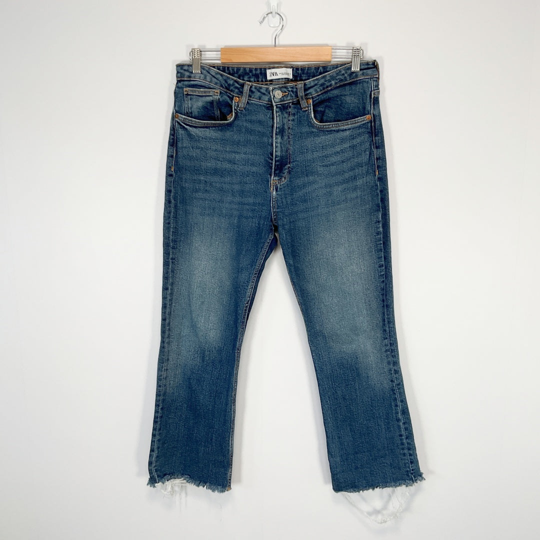 ZARA - Straight Leg Blue Jeans - Size EUR 42