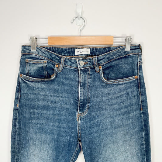 ZARA - Straight Leg Blue Jeans - Size EUR 42