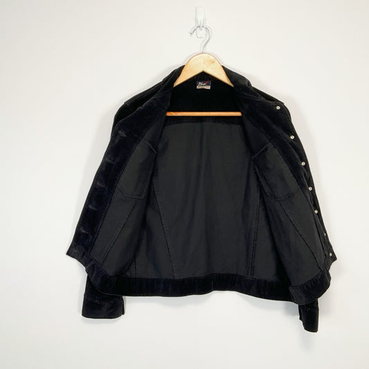 BLASE Sport - Corduroy Button-Up Jacket - Dark Navy - Size 12