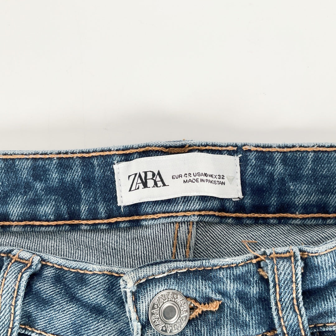 ZARA - Straight Leg Blue Jeans - Size EUR 42