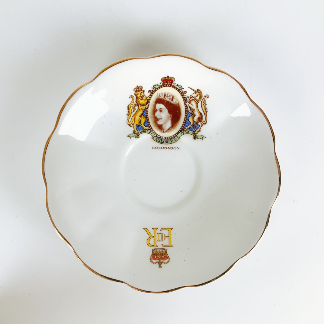 Queen Elizabeth II Commemorative Cup and Saucer Set