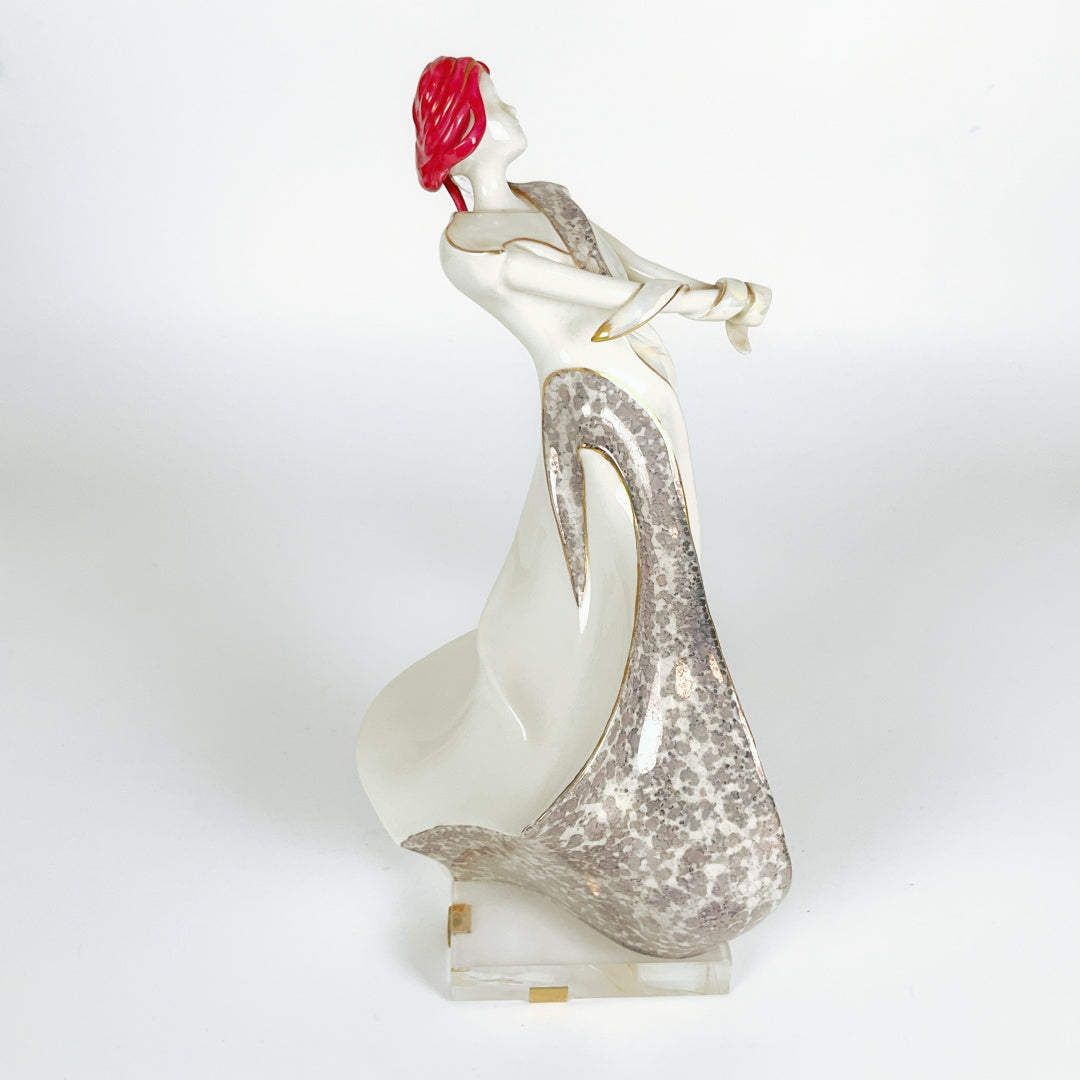 Galos Art Deco Porcelain Figurine - Signed