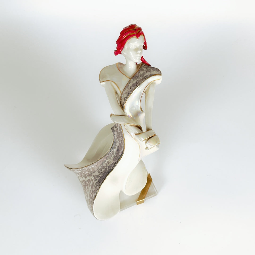 Galos Art Deco Porcelain Figurine - Signed