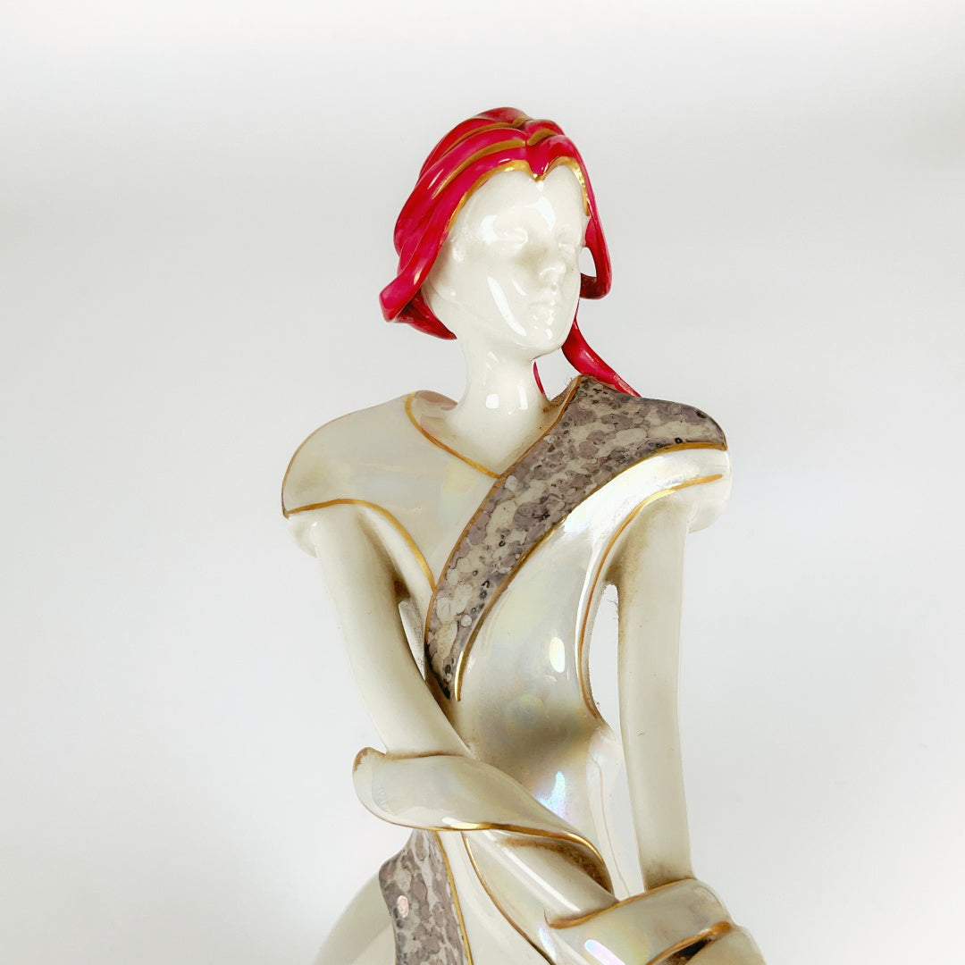 Galos Art Deco Porcelain Figurine - Signed