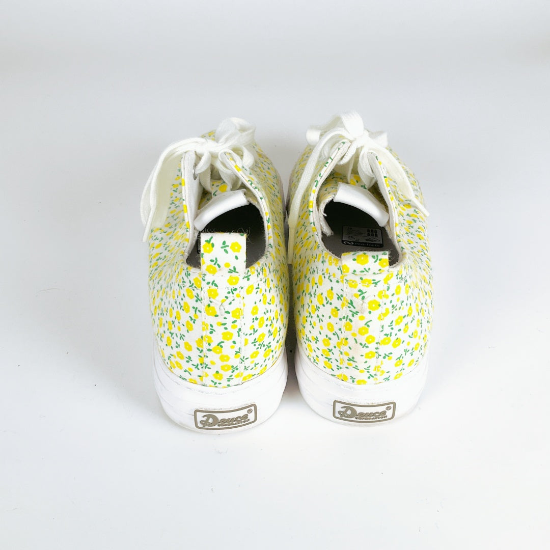 Deuce - Women's Yellow Flower Sneakers