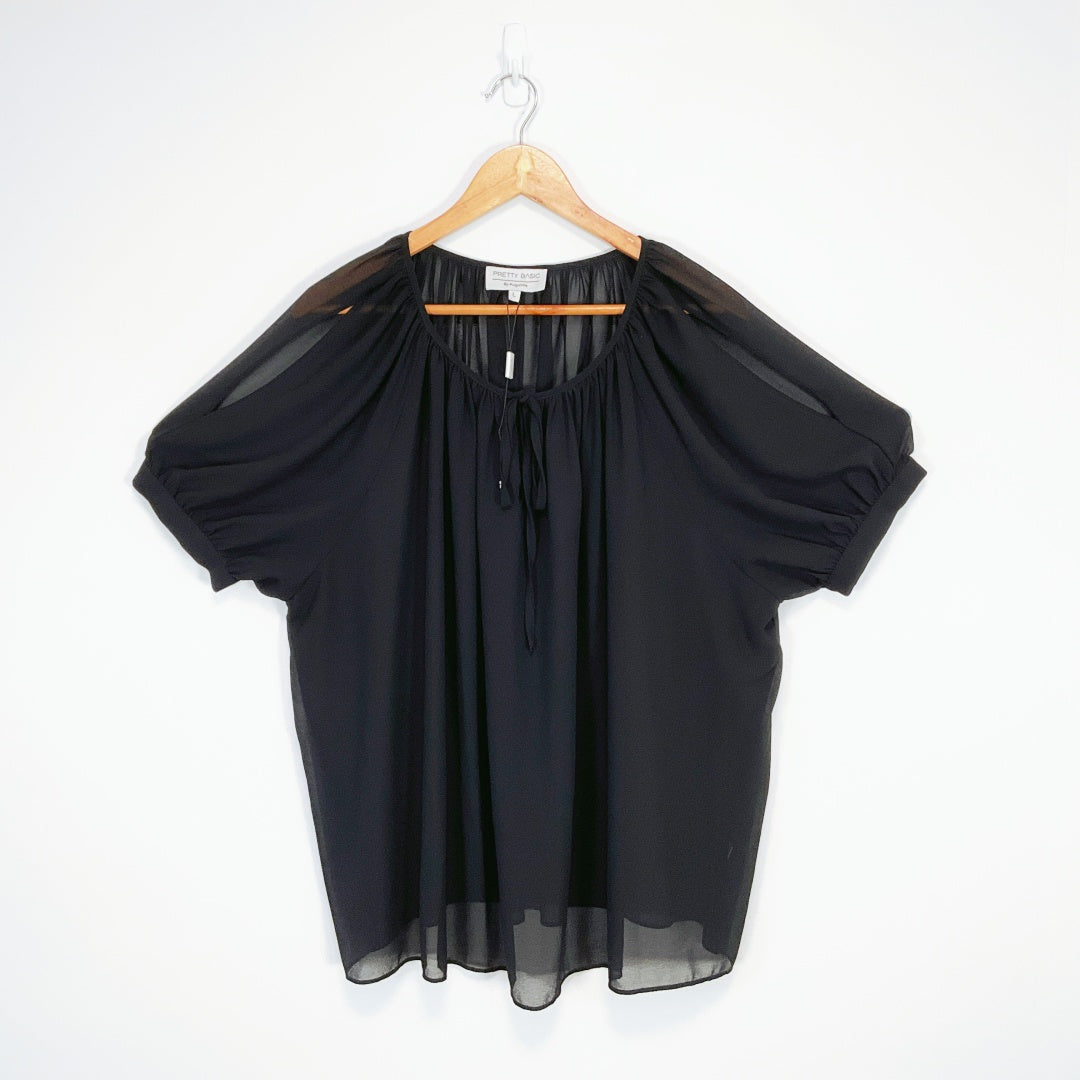 Pretty Basic by Augustine - Black Blouse