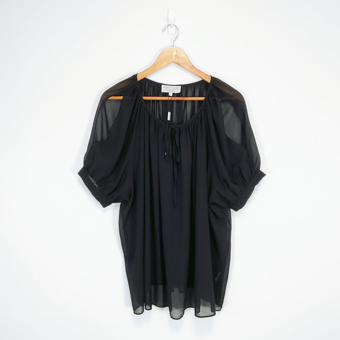 Pretty Basic by Augustine - Black Blouse