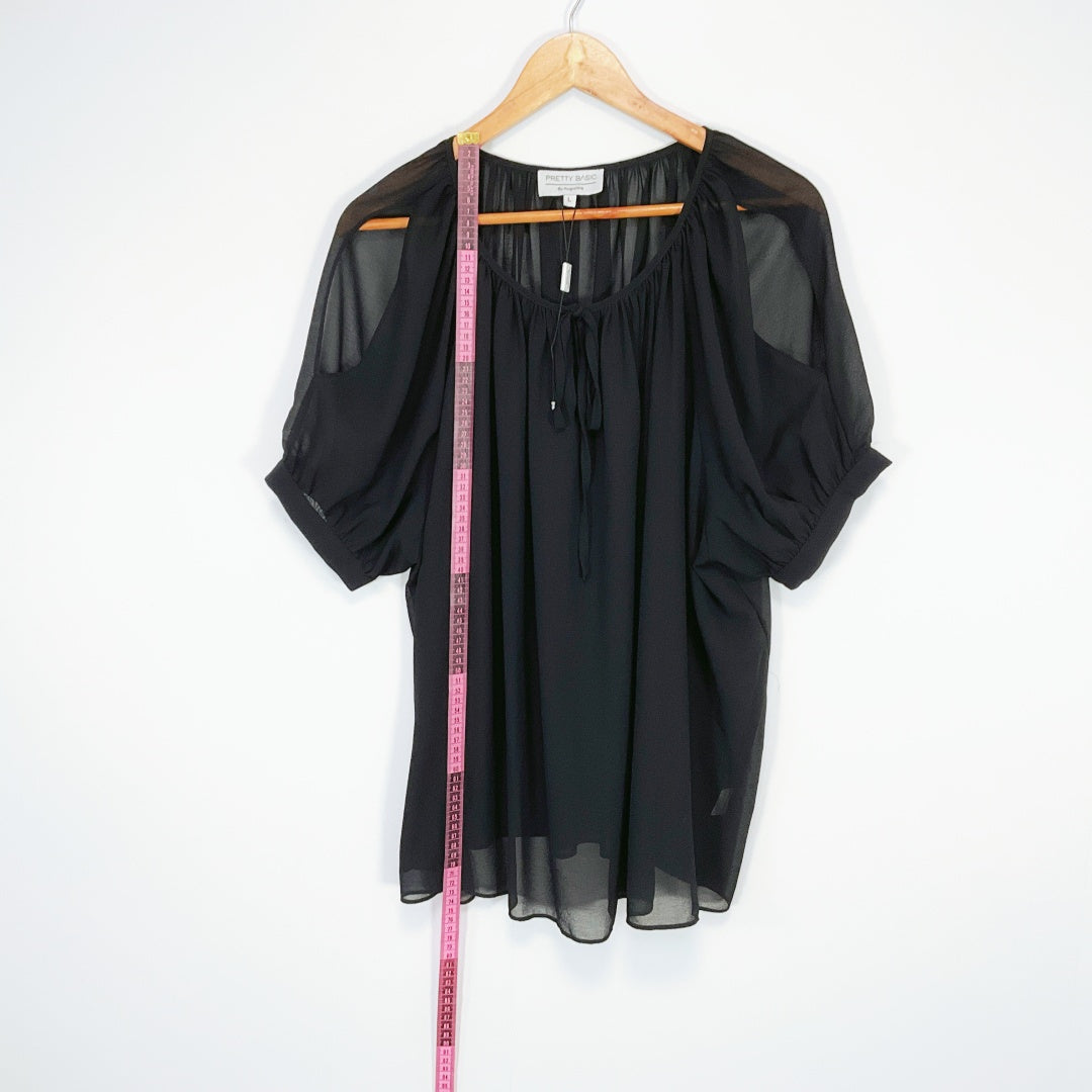 Pretty Basic by Augustine - Black Blouse