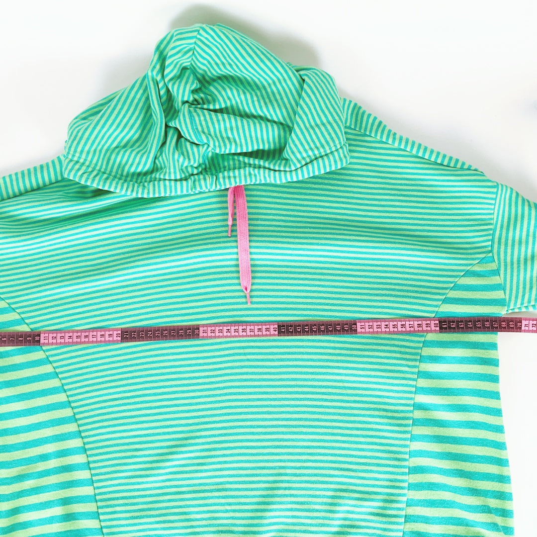 Shine On - Green and Blue Stripe Hoodie