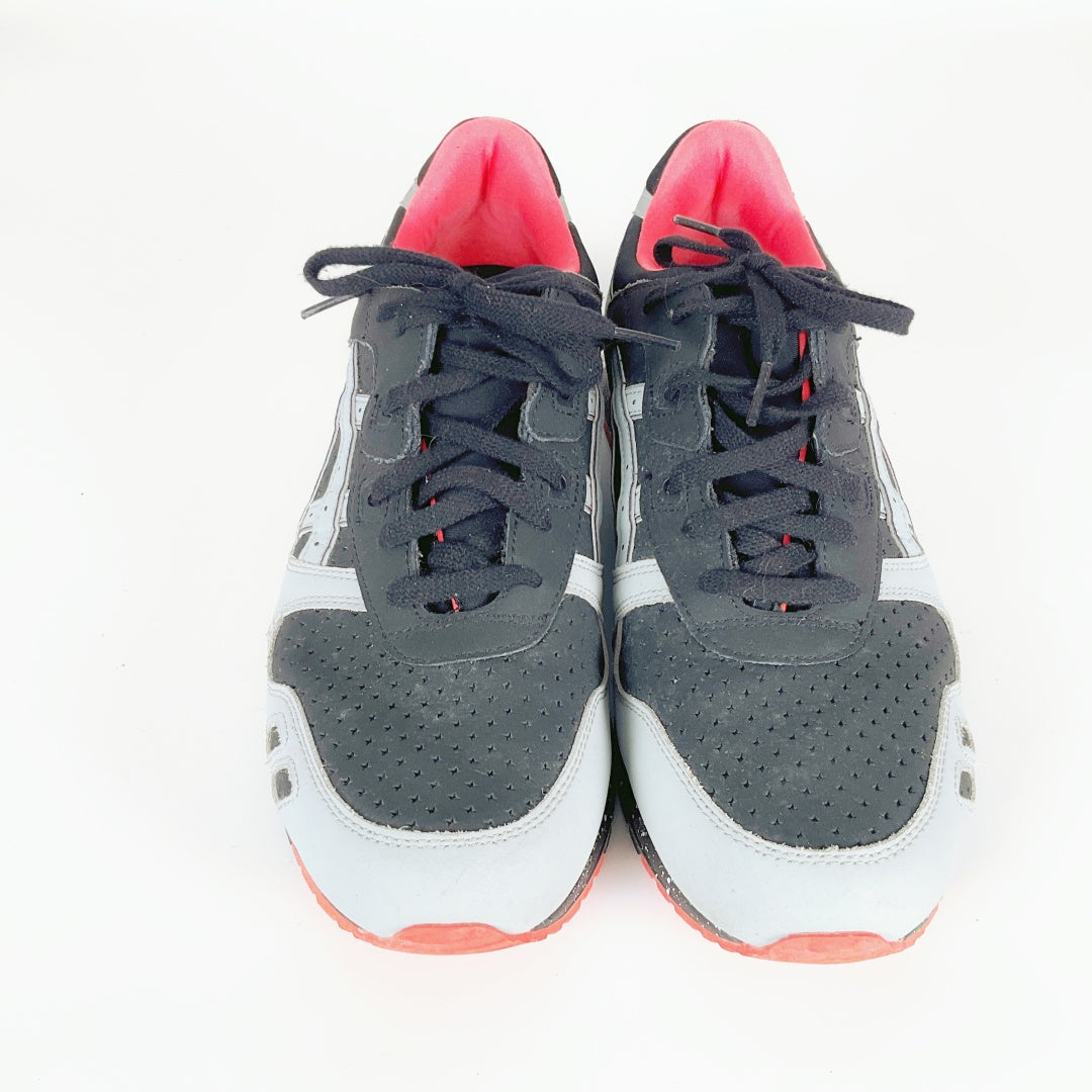 ASICS GEL-Lyte III Sneakers – Black, Silver & Red/Pink – US Men's 12
