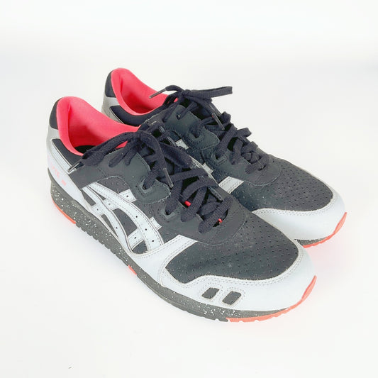 ASICS GEL-Lyte III Sneakers – Black, Silver & Red/Pink – US Men's 12