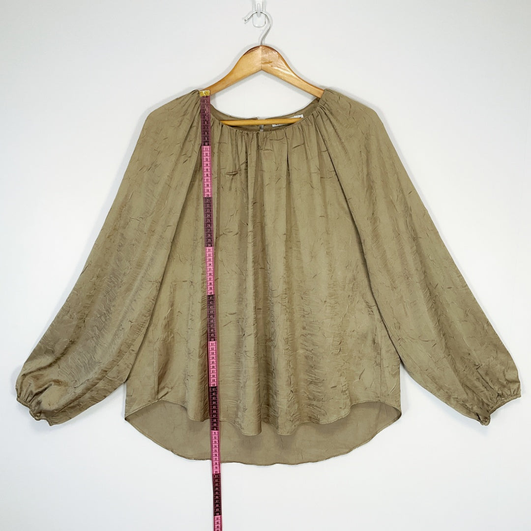 Brave + True Khaki Green Top