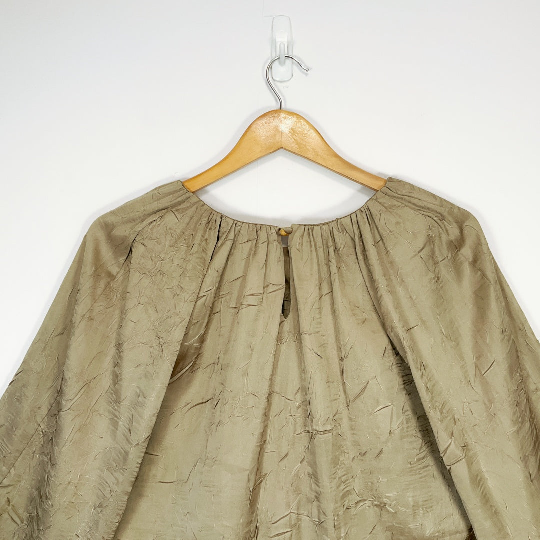 Brave + True Khaki Green Top