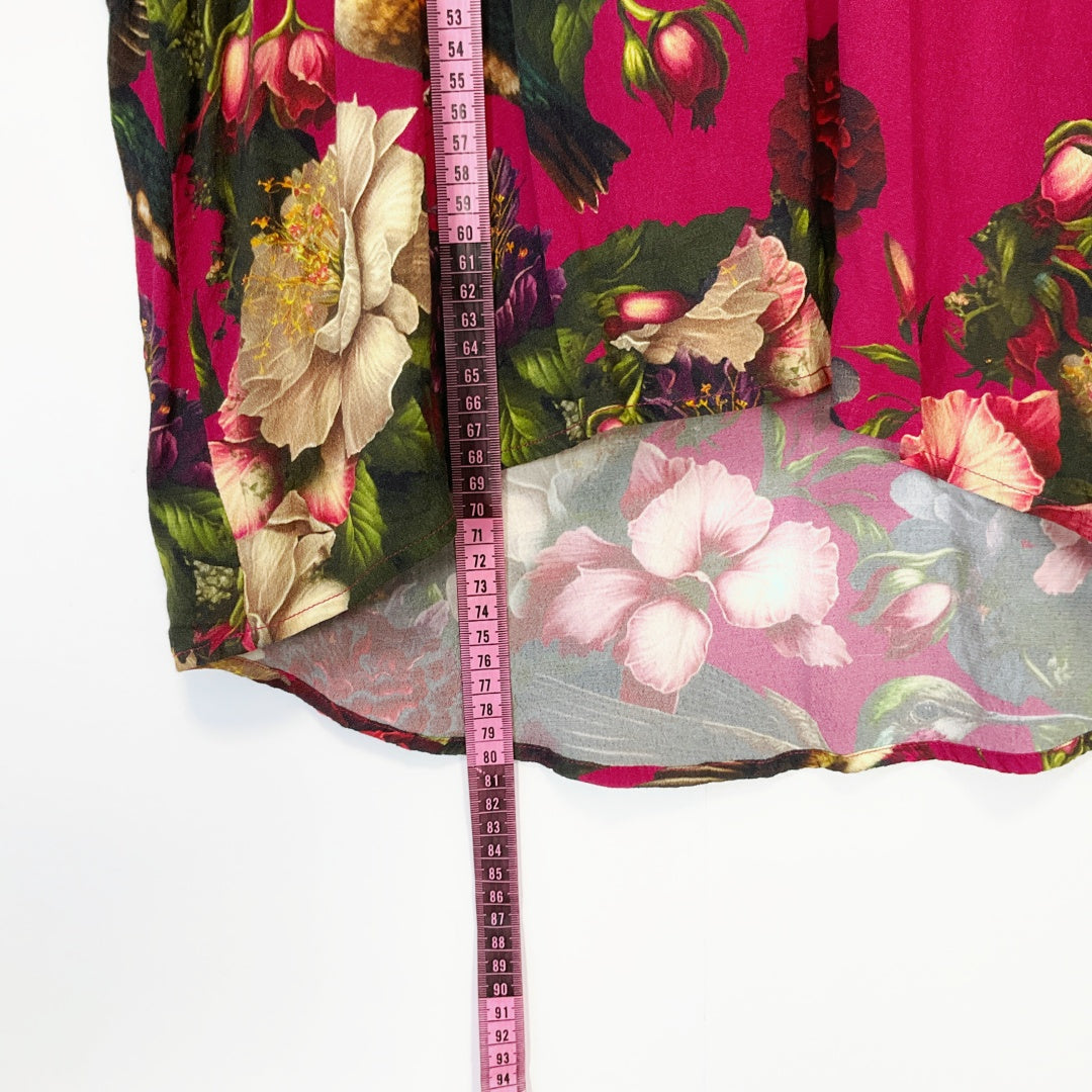 Annah Stretton - Floral & Bird Print Blouse