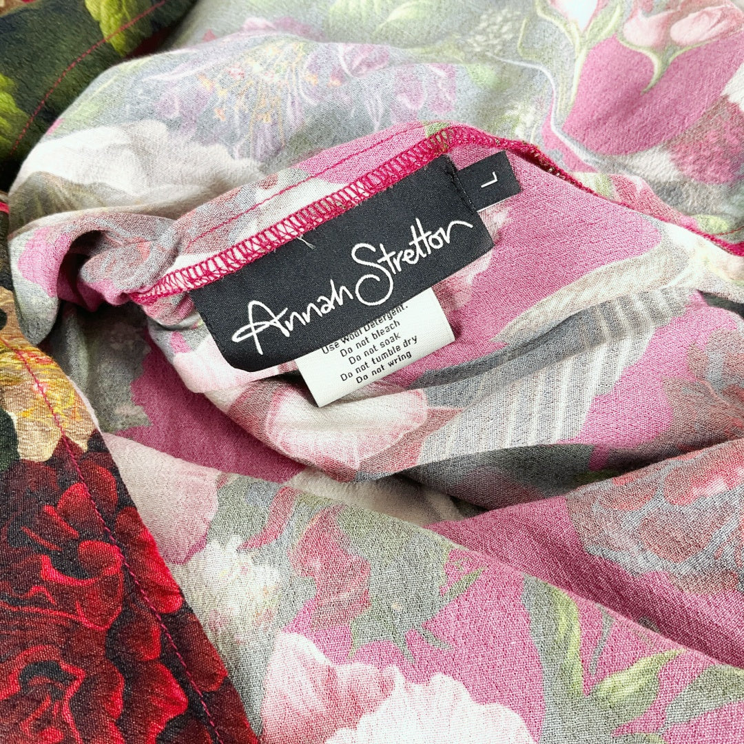 Annah Stretton - Floral & Bird Print Blouse
