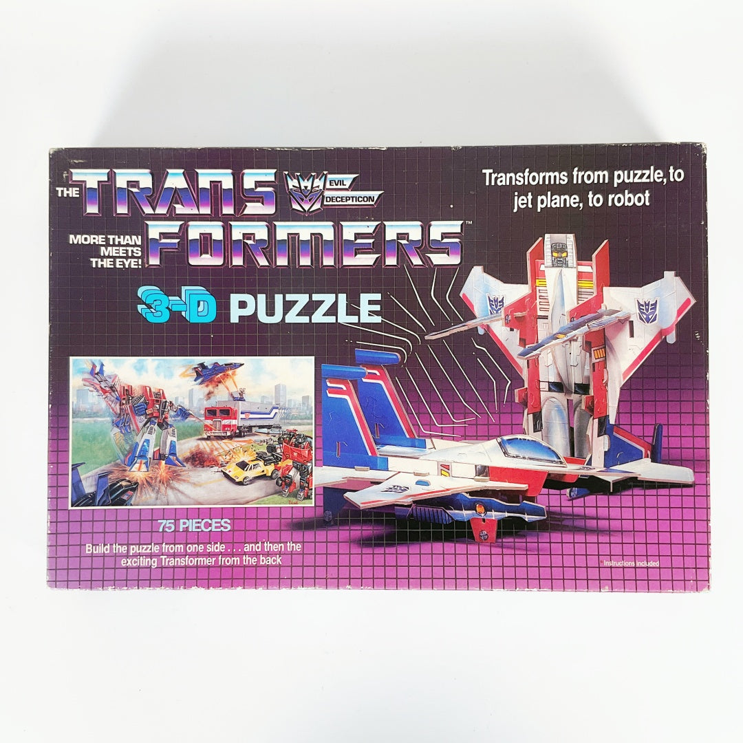Vintage 1985 Transformers 3D Puzzle + Transformers Movie DVD