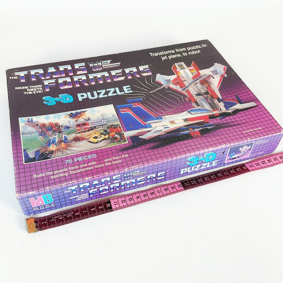 Vintage 1985 Transformers 3D Puzzle + Transformers Movie DVD