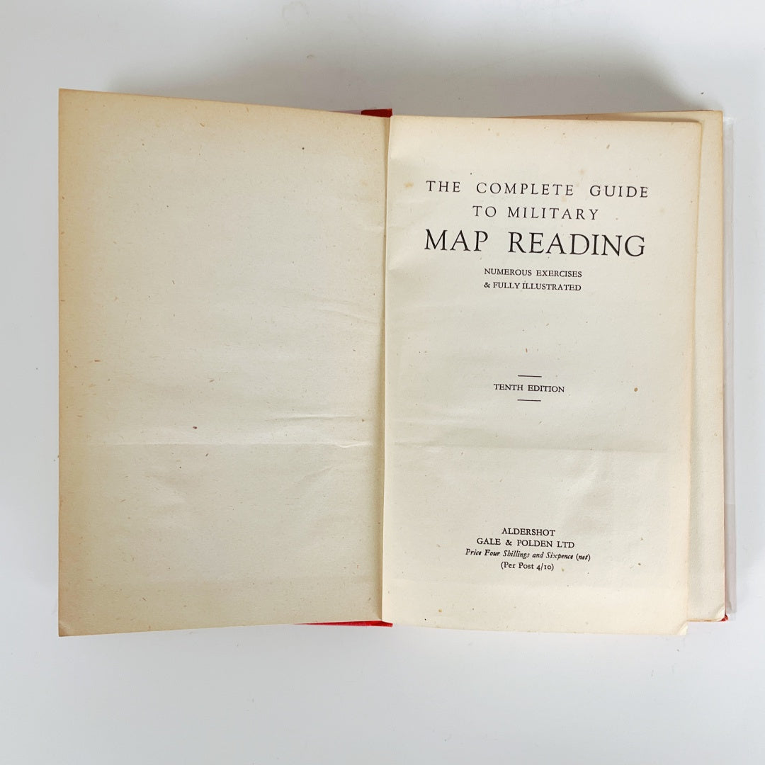 Vintage The Complete Guide to Military Map Reading Tenth Edition Hardcover Book