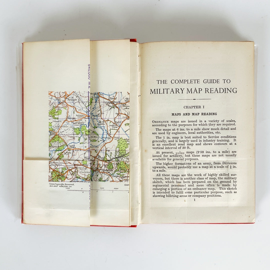 Vintage The Complete Guide to Military Map Reading Tenth Edition Hardcover Book