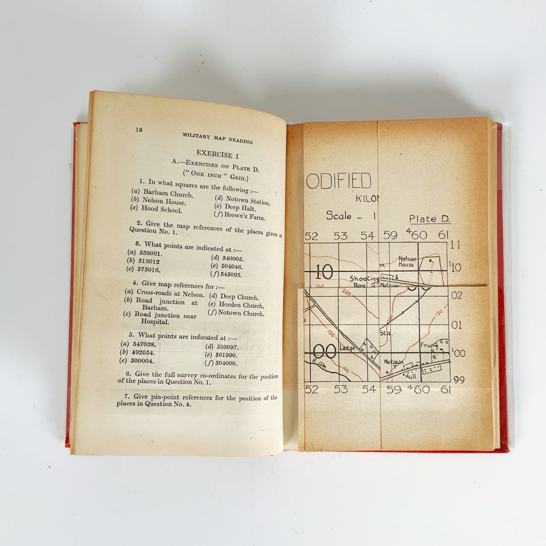 Vintage The Complete Guide to Military Map Reading Tenth Edition Hardcover Book