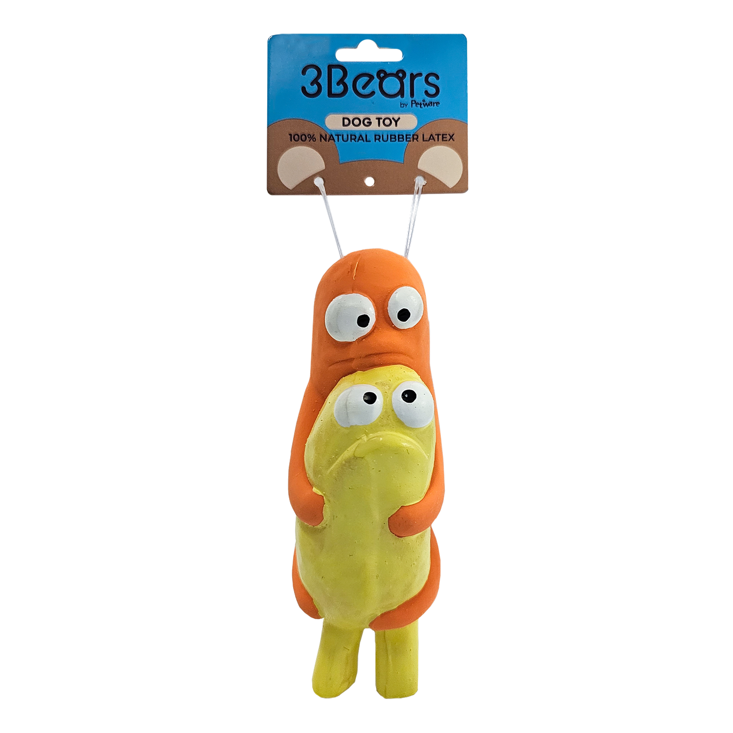 3Bears Latex Q Brothers 14cm Orange / Yellow