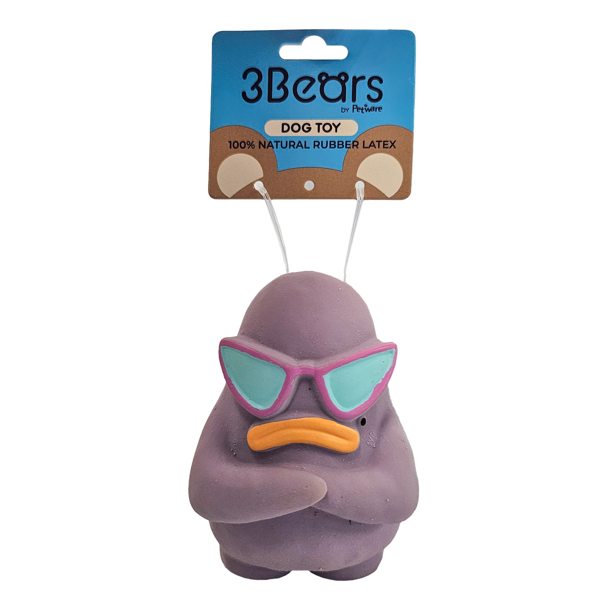 3Bears Latex Q Brothers 6.5cm Purple