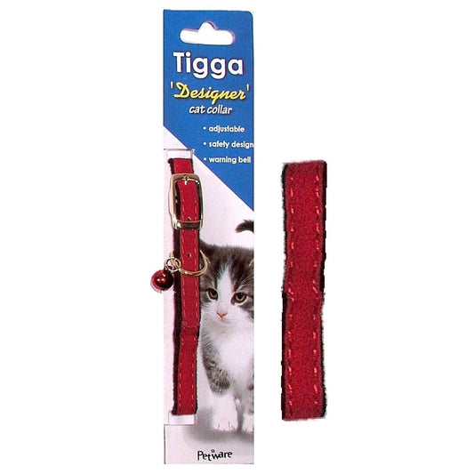 Tigga Velvet Cat Collar Burgundy