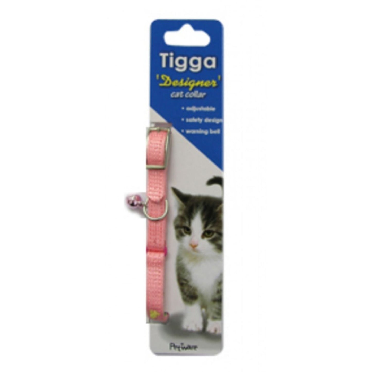 Tigga Footprint Cat Collar Light Pink