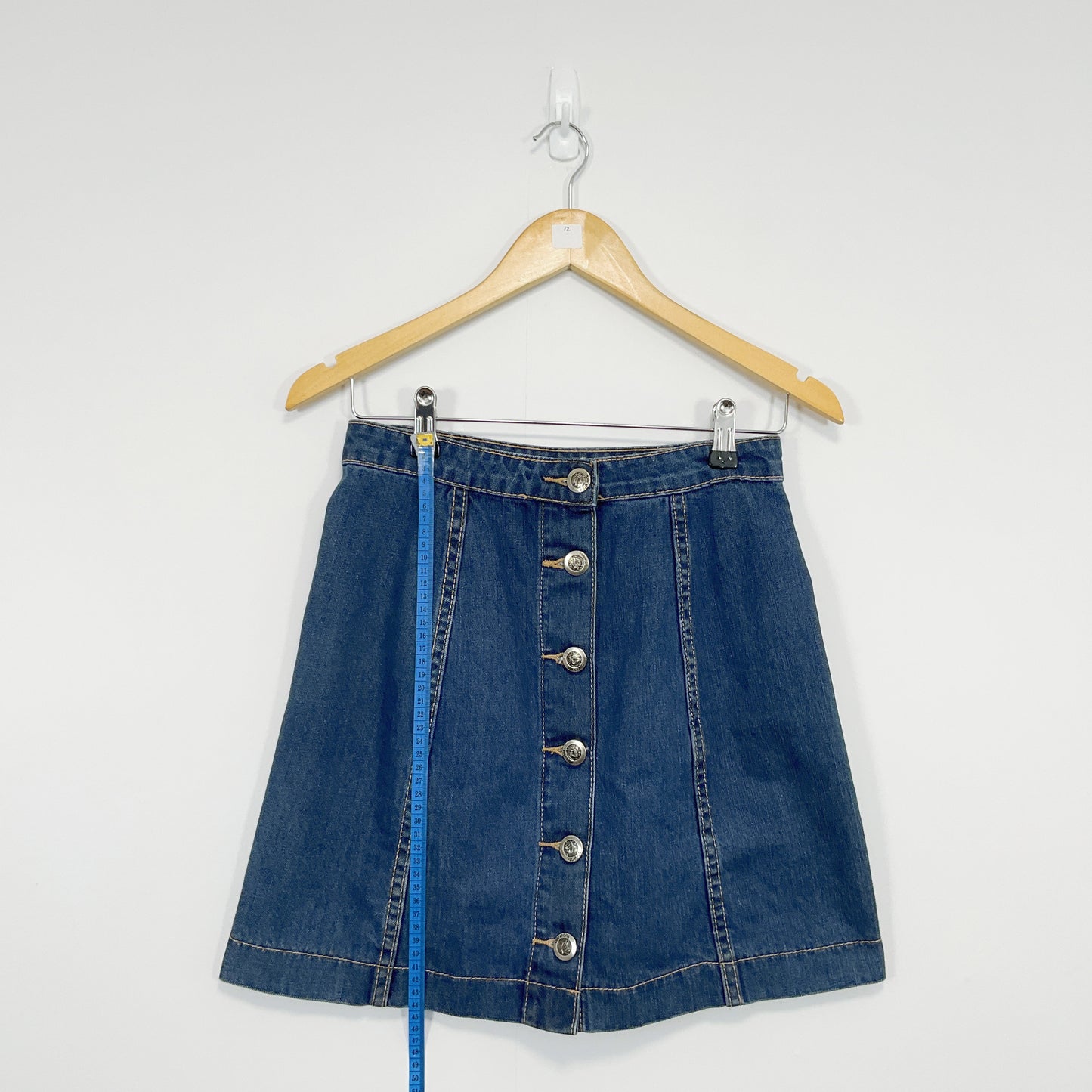 Ally Jeans - Denim Buttoned Mini Skirt