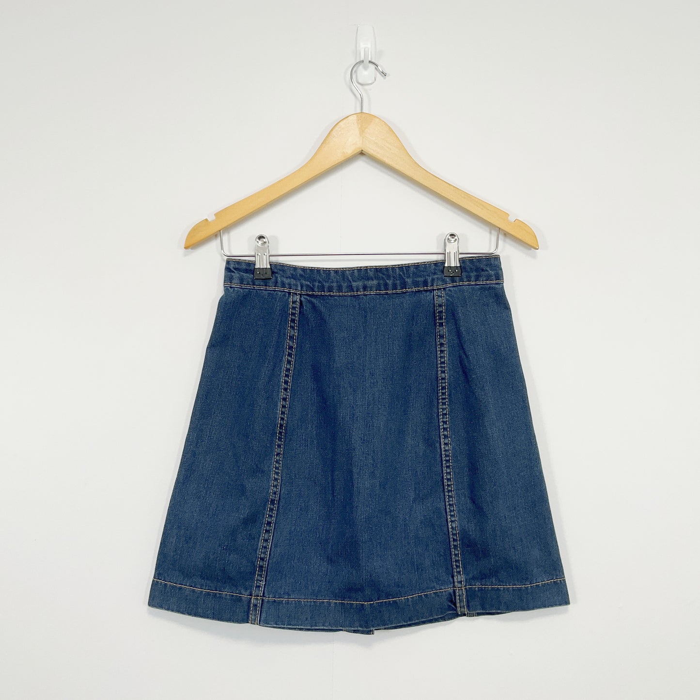 Ally Jeans - Denim Buttoned Mini Skirt