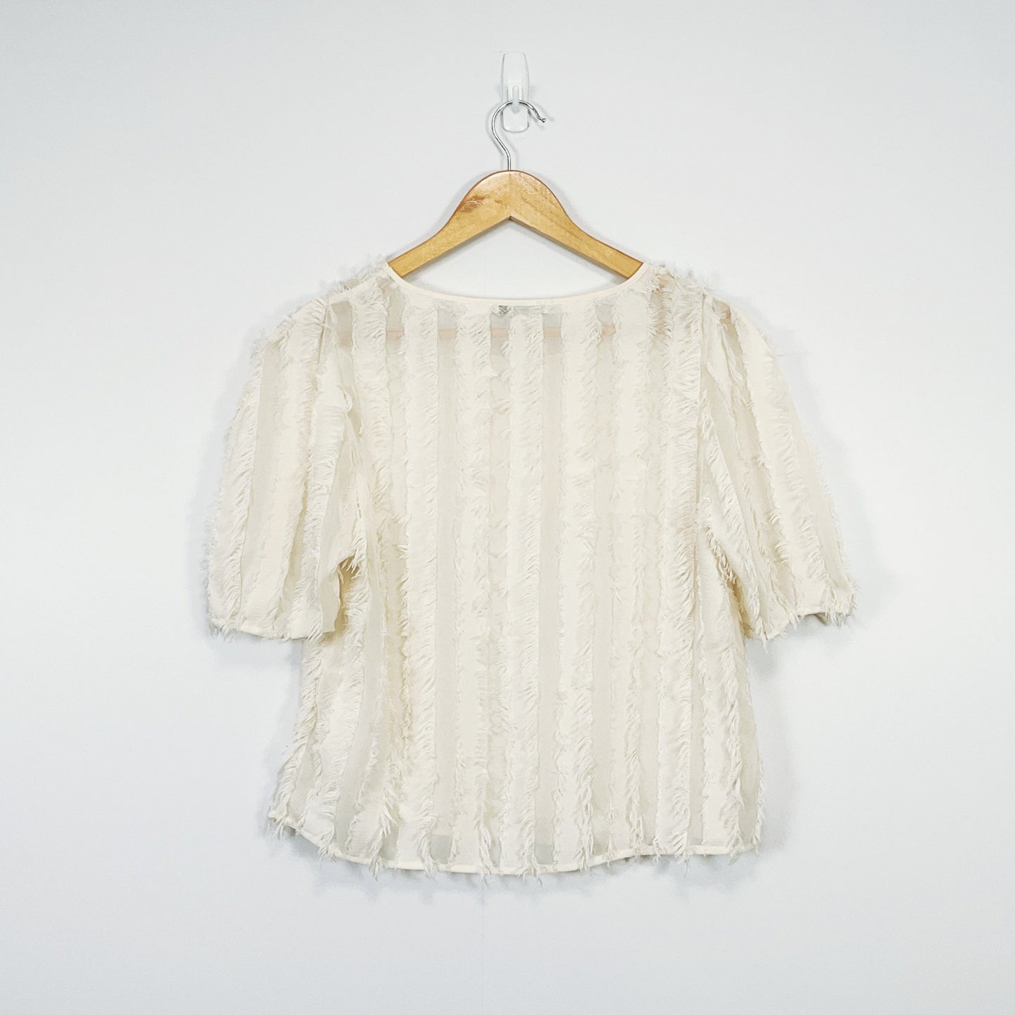 Zara - Soft Sheer White Blouse