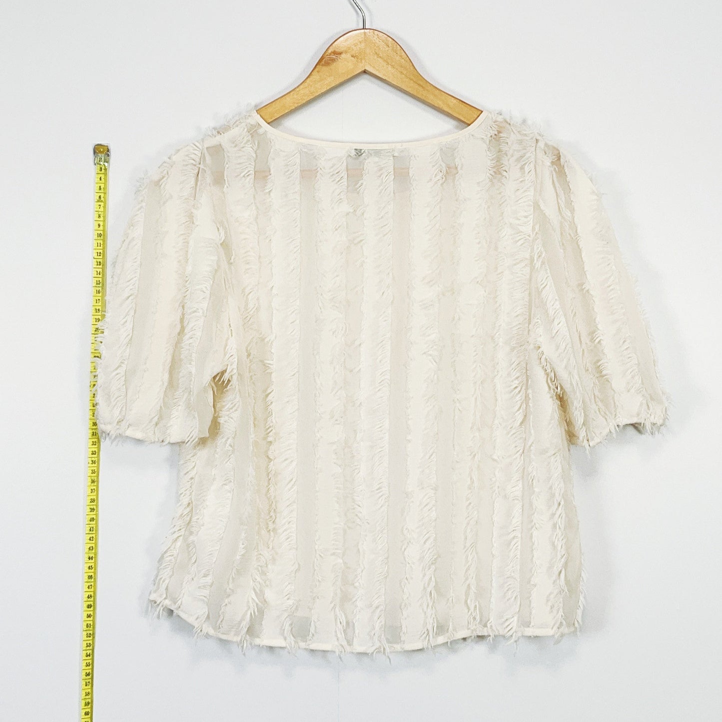 Zara - Soft Sheer White Blouse