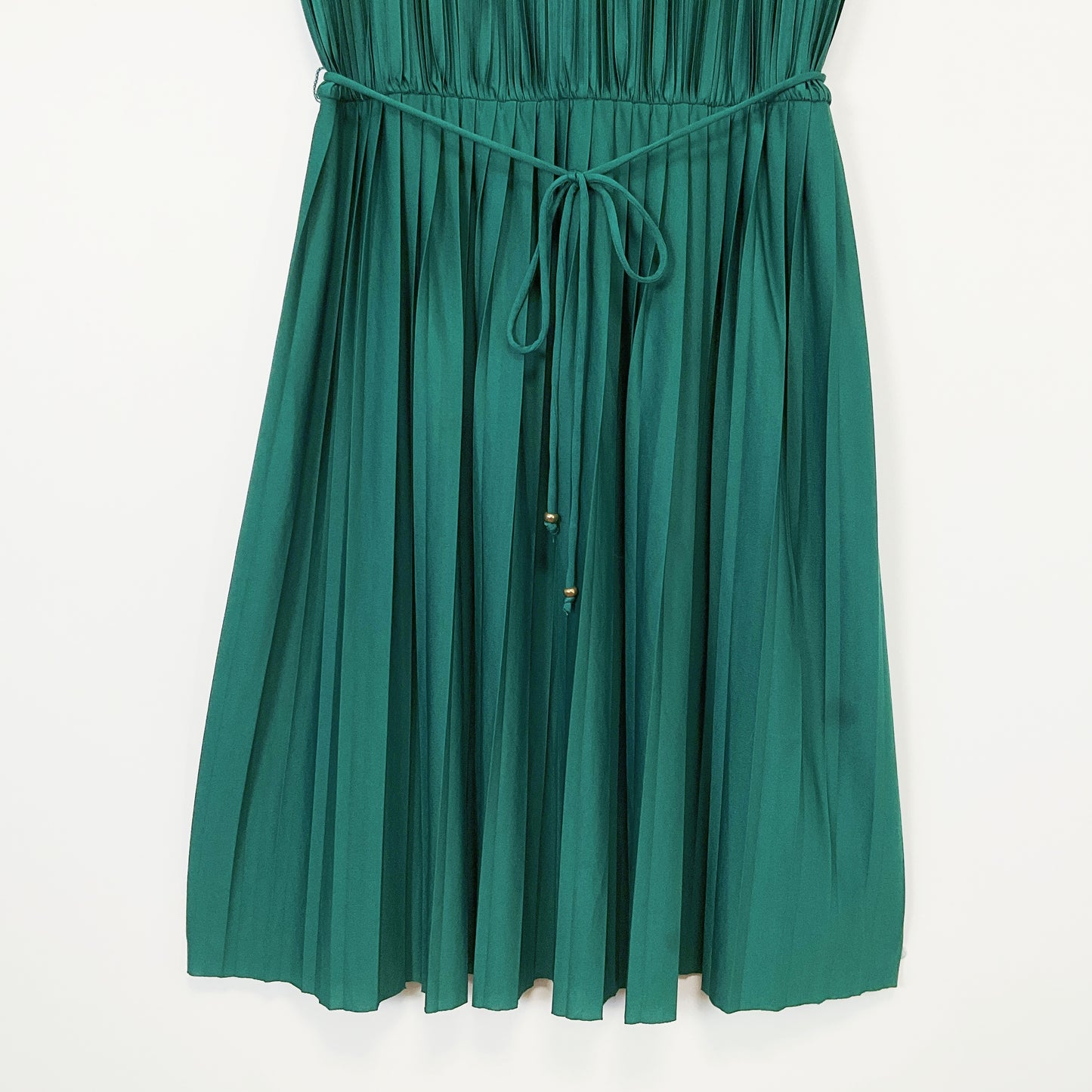 H&M Pleated Jade Dress