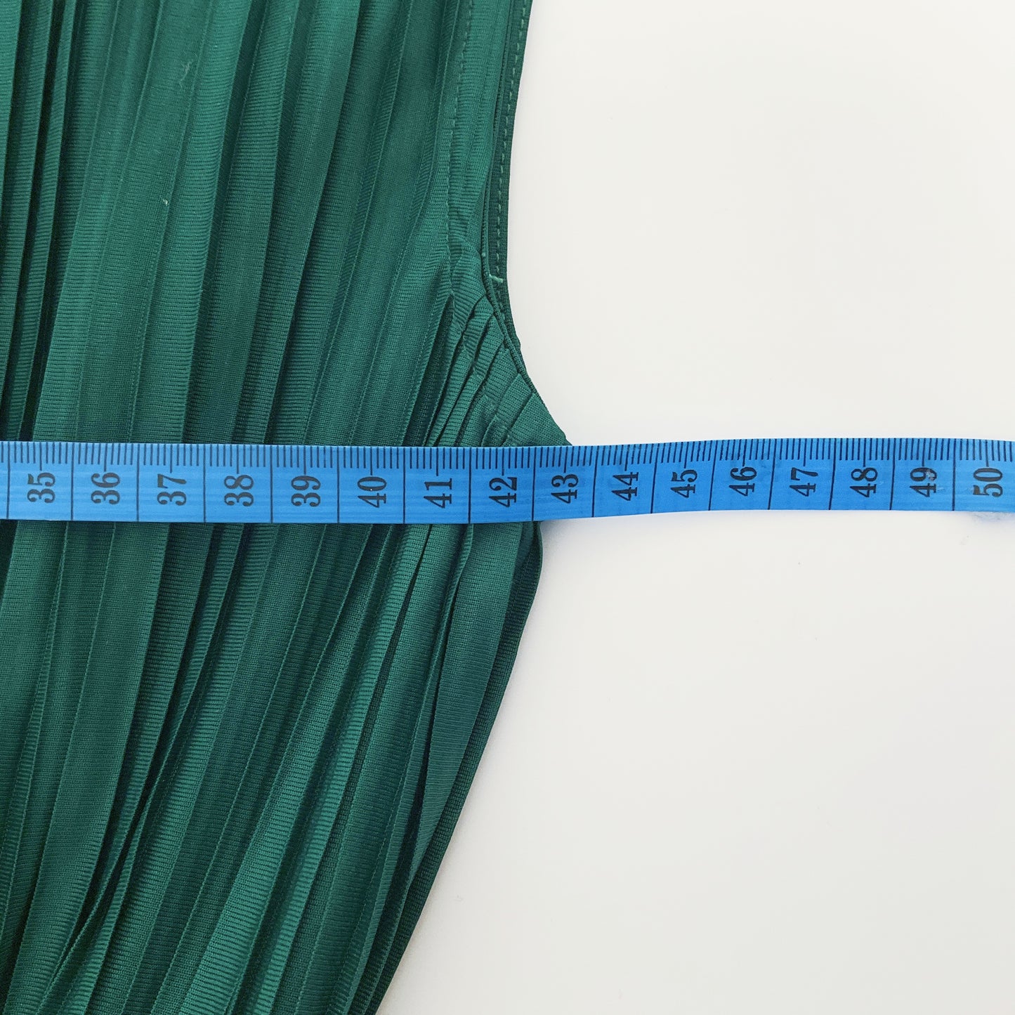 H&M Pleated Jade Dress