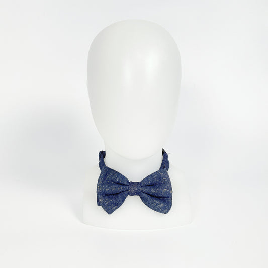 WORLD - Navy Gold Speck Bow Tie