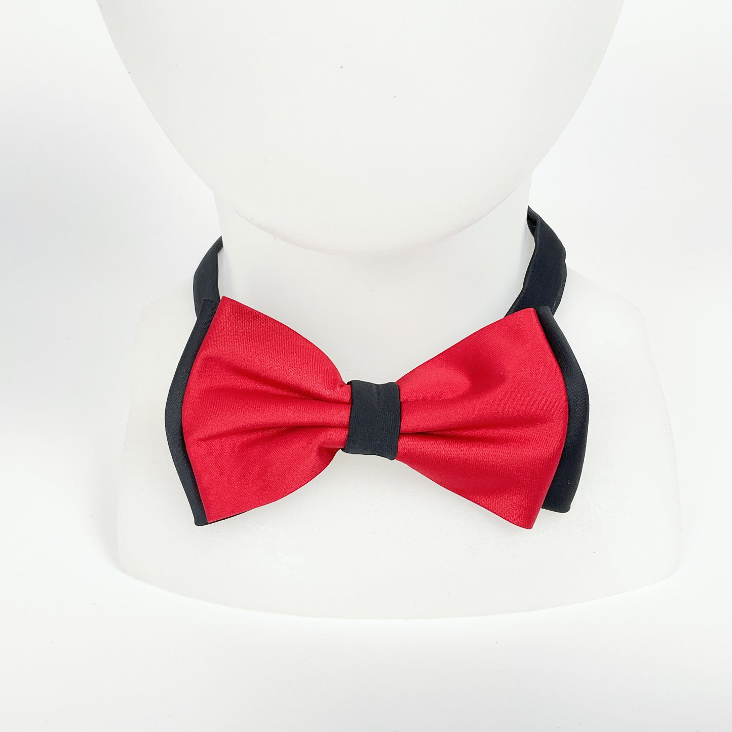 Classic Black & Red Bow Tie