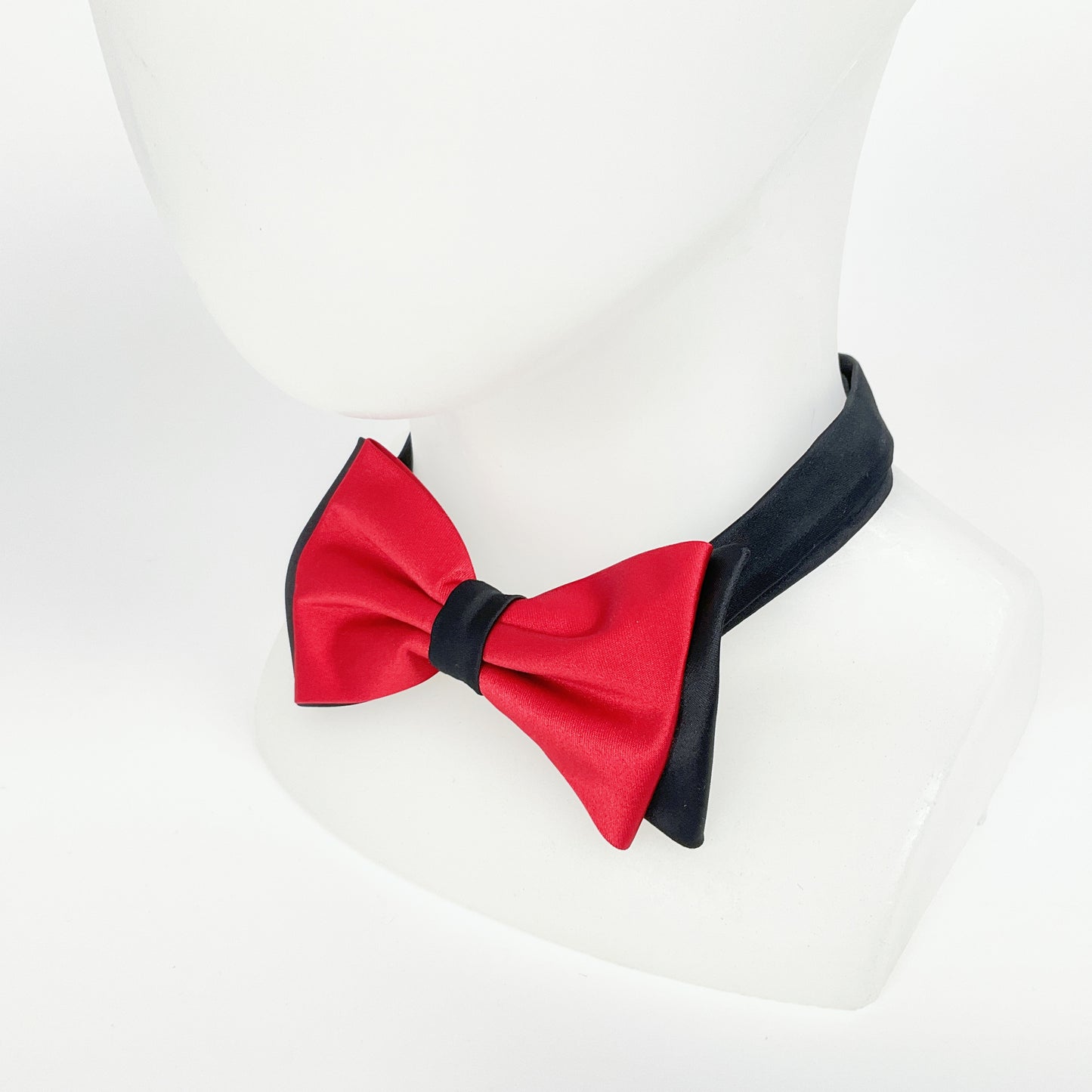 Classic Black & Red Bow Tie